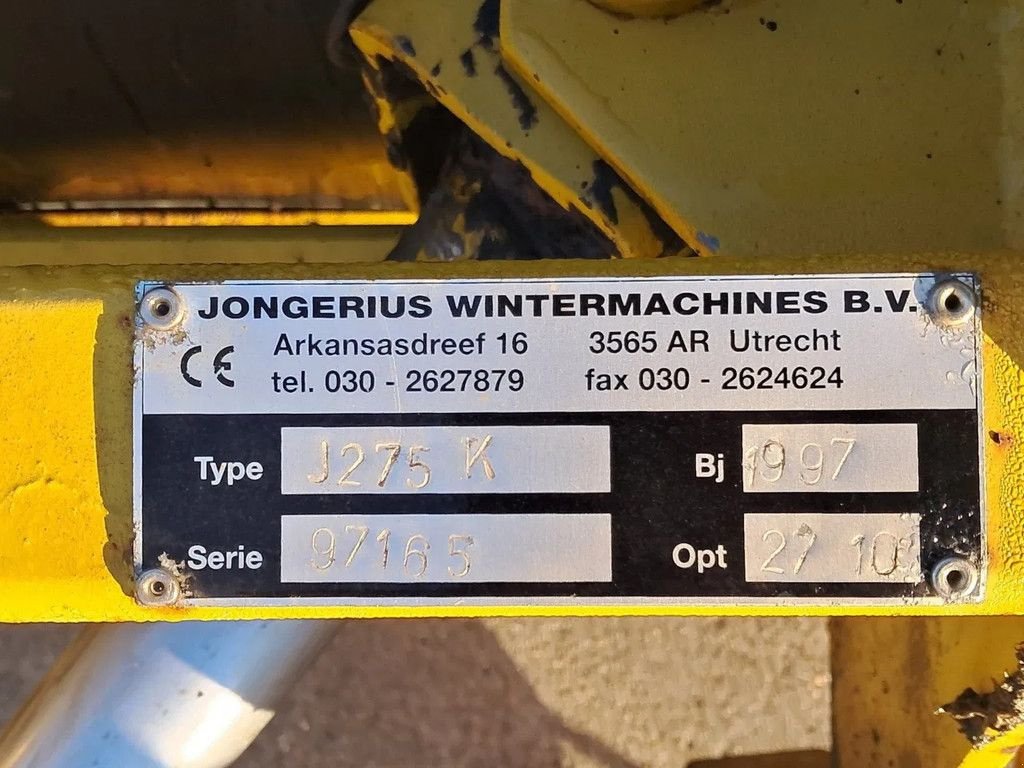 Schneepflug du type Sonstige Jongerius J275, Gebrauchtmaschine en Groningen (Photo 4)