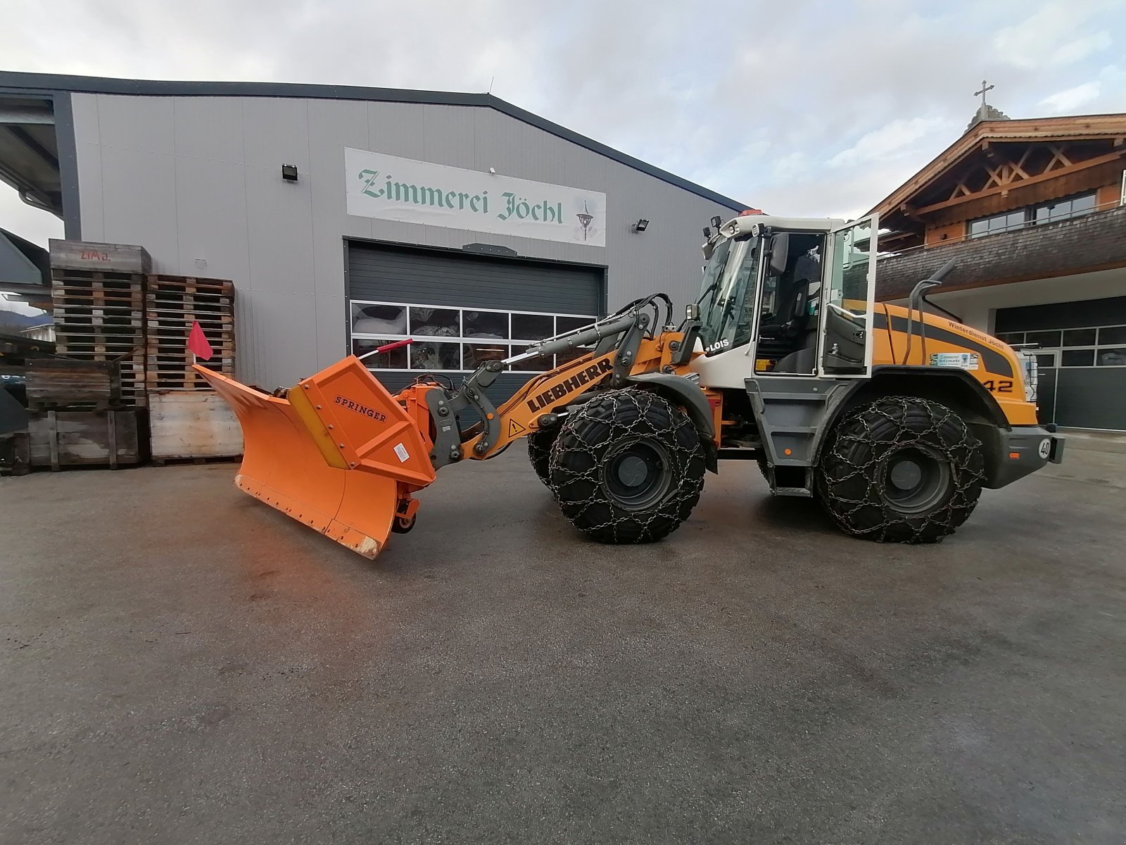 Schneepflug Türe ait Springer SHE 3604, Gebrauchtmaschine içinde St. Johann in tirol (resim 9)