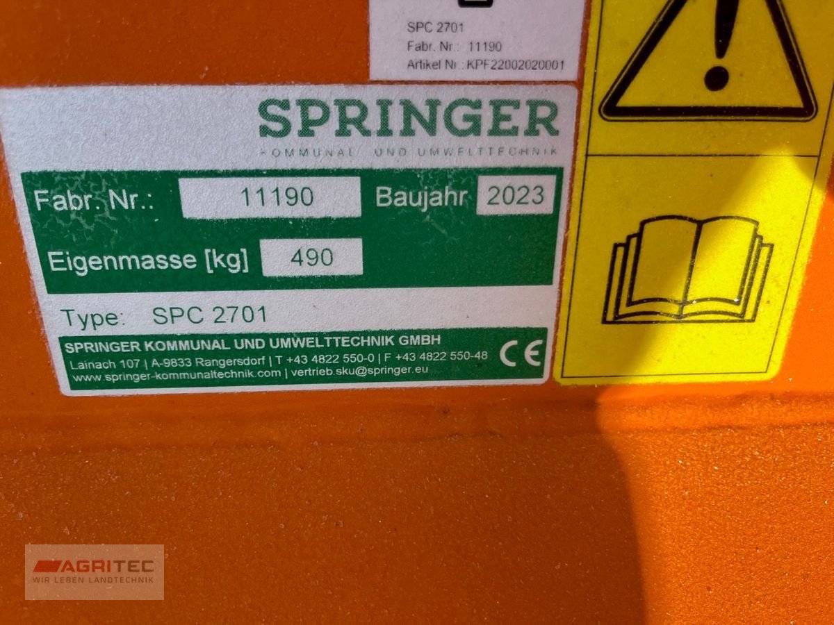 Schneepflug del tipo Springer SPC 2701, Gebrauchtmaschine en Friesach (Imagen 5)