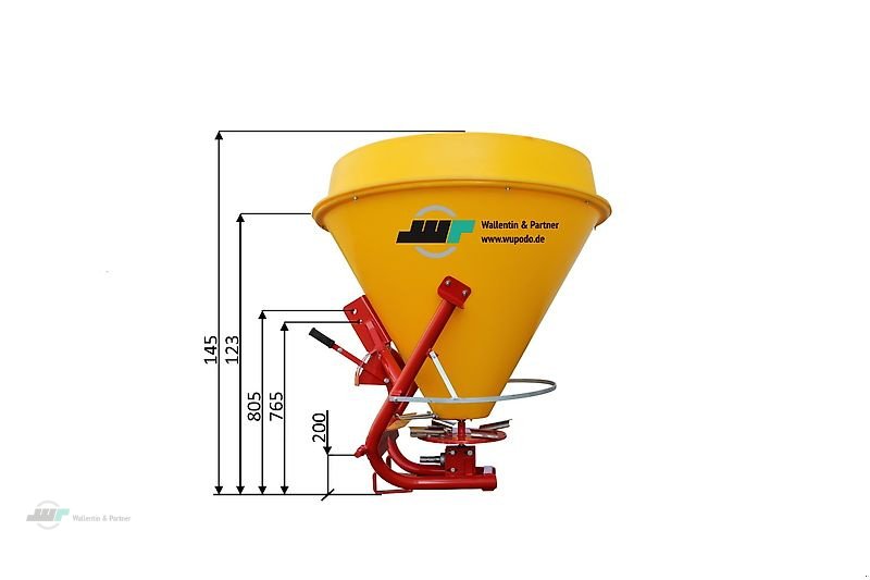 Schneepflug tipa Wallentin & Partner Salzstreuer Universalstreuer Trichterstreuer Düngerstreuer 650 kg Kat.2, Neumaschine u Wesenberg (Slika 4)