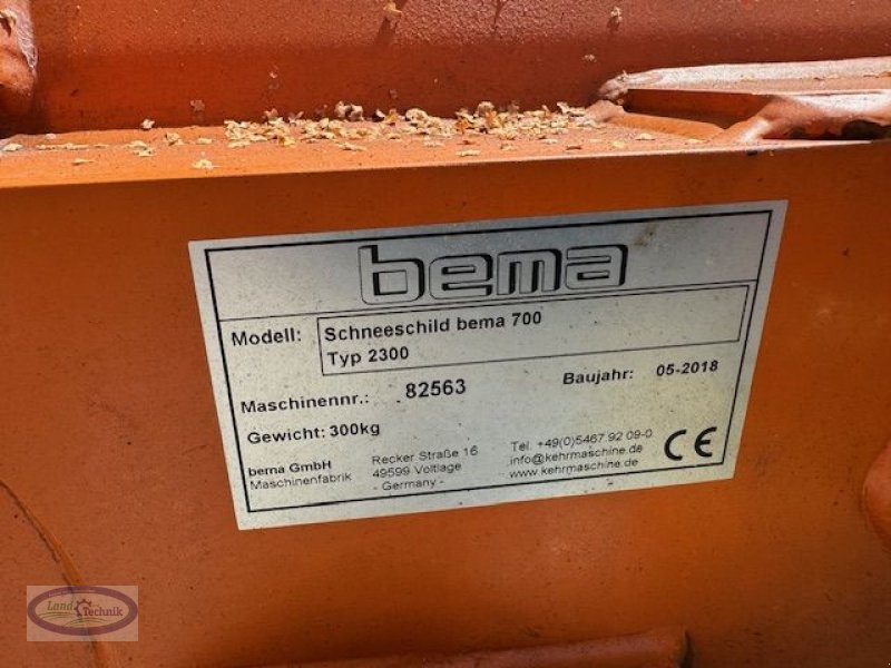 Schneeräumschild a típus Bema Schneeschild 700/2300, Gebrauchtmaschine ekkor: Münzkirchen (Kép 5)