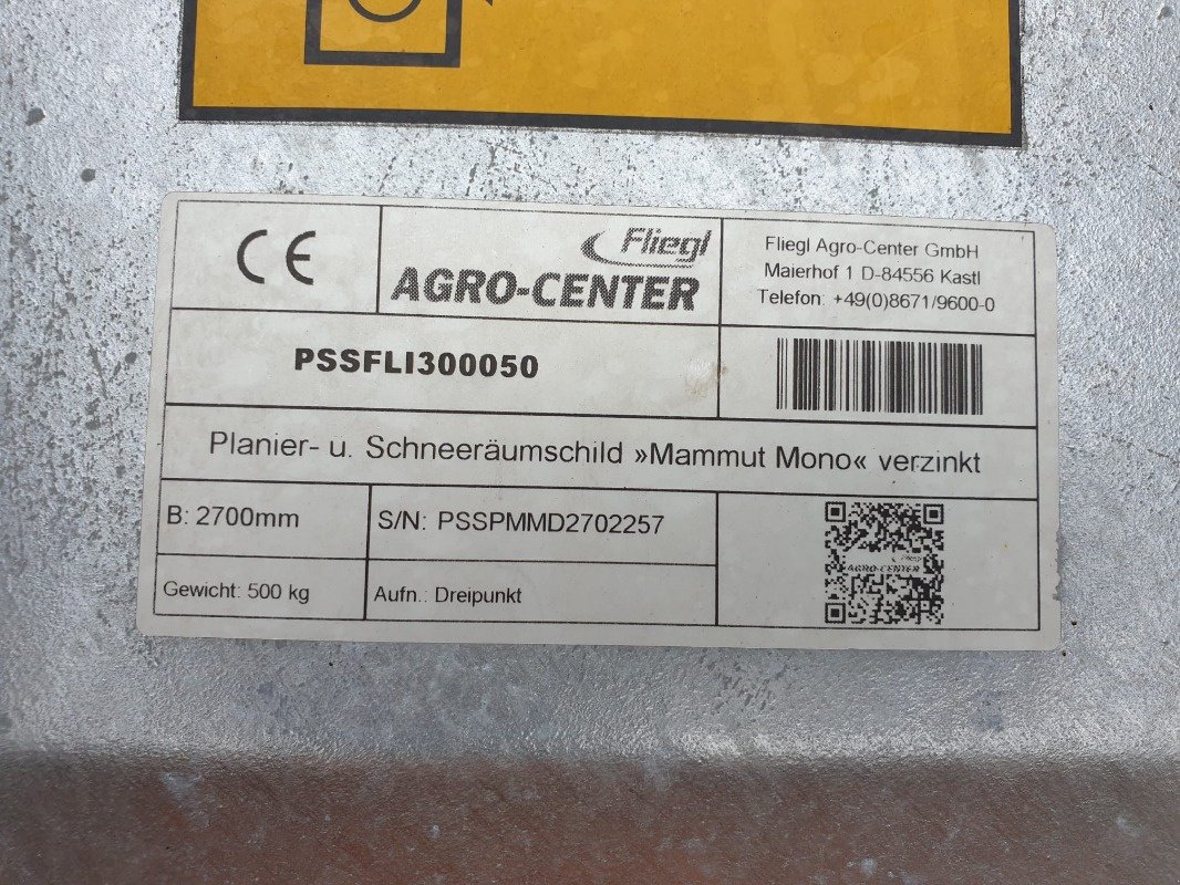 Schneeräumschild tip Fliegl Planier- u. Schneeräumschild, Neumaschine in Sittensen (Poză 10)