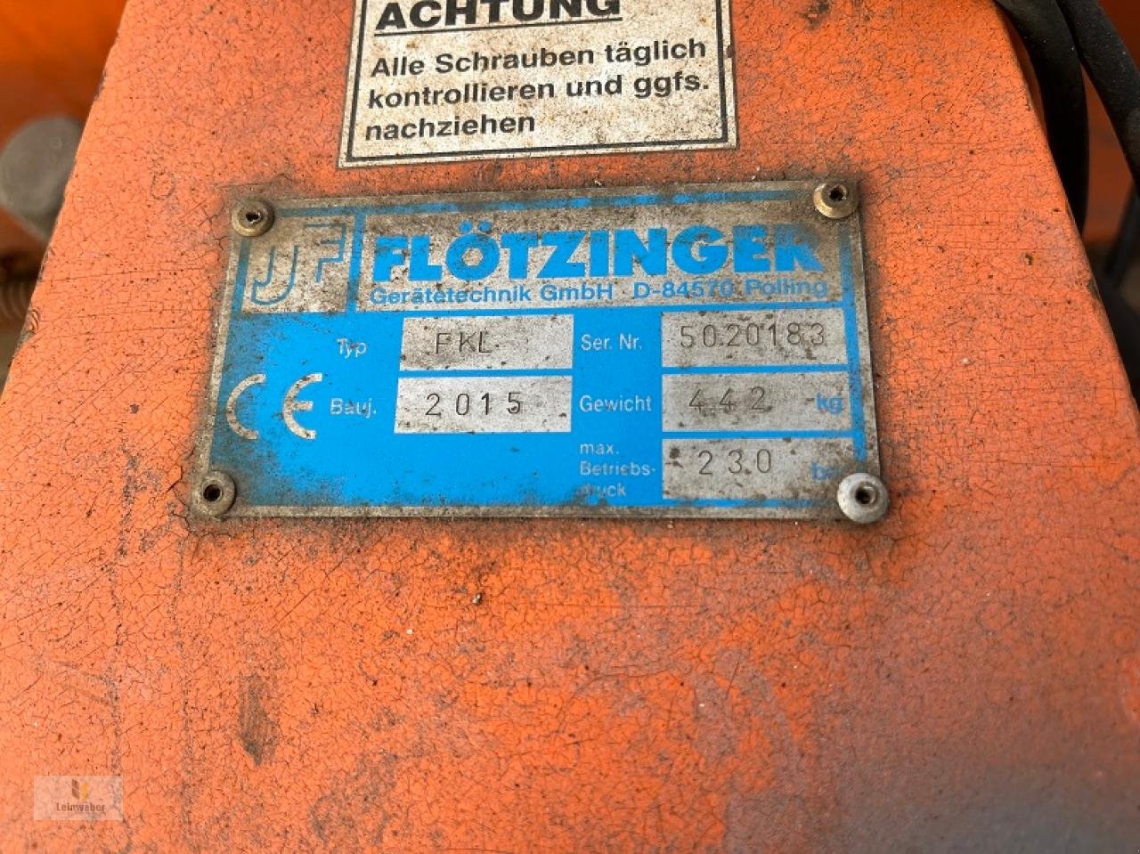 Schneeräumschild des Typs Flötzinger FKL 2,50m, Gebrauchtmaschine in Neuhof - Dorfborn (Bild 5)