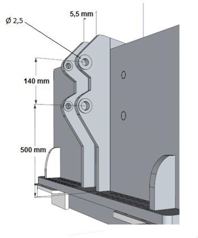 Schneeräumschild del tipo Geo Skrabe blad til lift 300cm, Gebrauchtmaschine en Vinderup (Imagen 3)