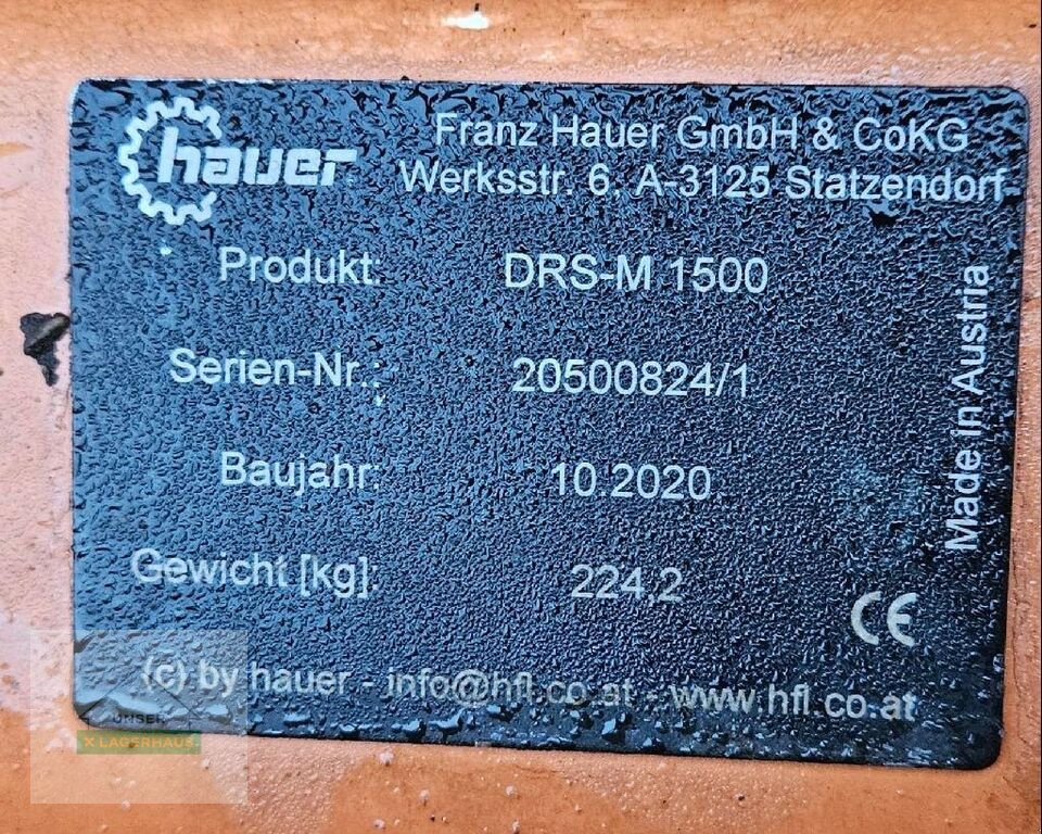 Schneeräumschild от тип Hauer DRS-M 1500, Gebrauchtmaschine в St. Michael (Снимка 9)