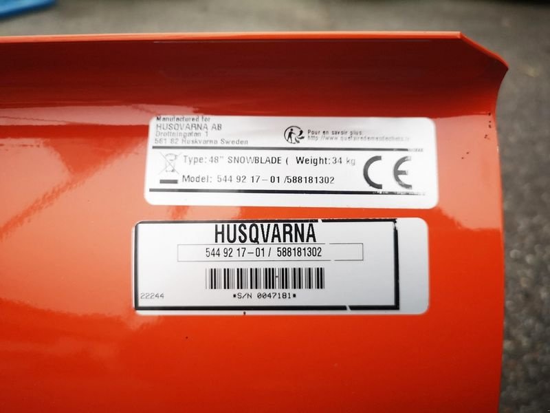 Schneeräumschild типа Husqvarna SB 122 Schneeschild zu Rasentraktor, Neumaschine в St. Marienkirchen (Фотография 7)