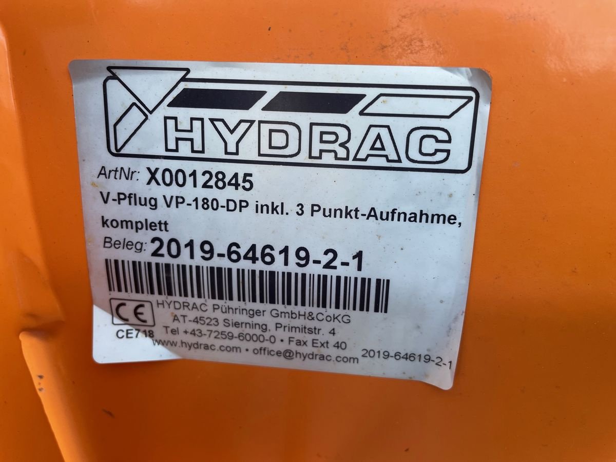 Schneeräumschild Türe ait Hydrac Hyrac Vario Pflug VP-180-DP, Gebrauchtmaschine içinde Burgkirchen (resim 5)