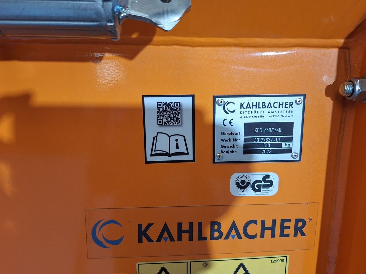 Schneeräumschild del tipo Kahlbacher Frässchleuder KFS 650/1440, Neumaschine en Bergheim (Imagen 8)