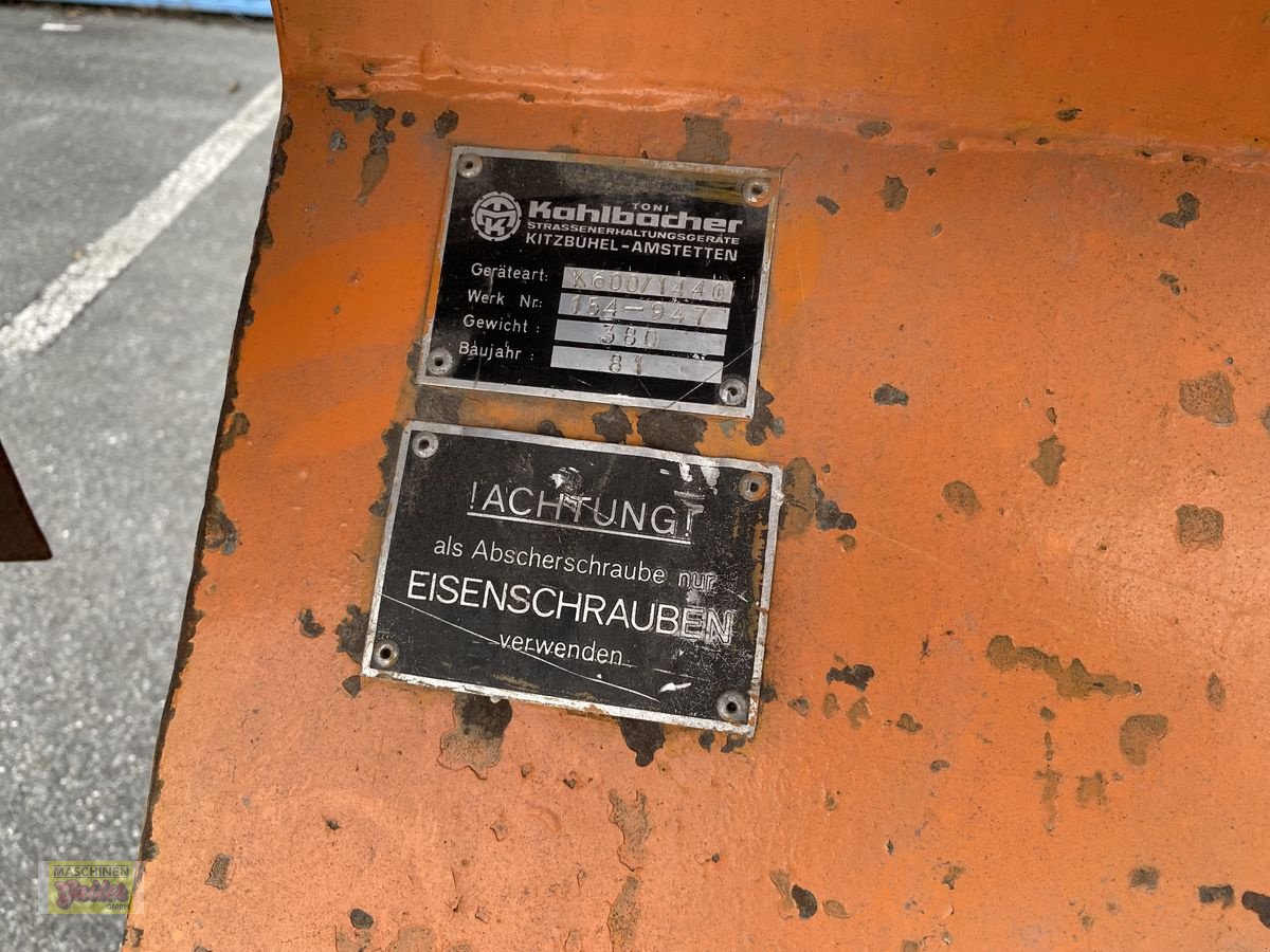 Schneeräumschild от тип Kahlbacher K600/1440, Gebrauchtmaschine в Kötschach (Снимка 8)