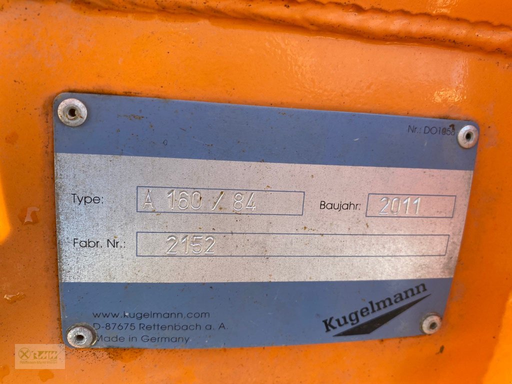 Schneeräumschild del tipo Kugelmann A 160 / 84, Gebrauchtmaschine In Erbendorf (Immagine 3)