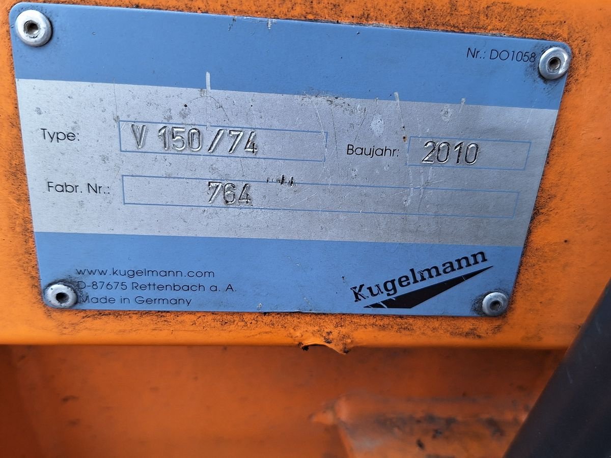 Schneeräumschild typu Kugelmann V150/74, Gebrauchtmaschine v Bergheim (Obrázek 5)