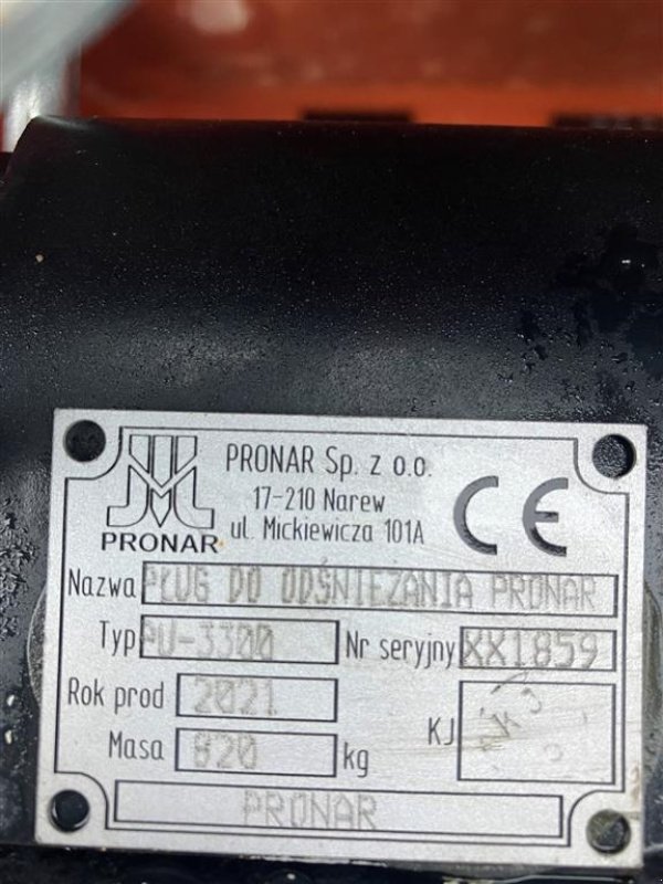 Schneeräumschild του τύπου PRONAR PU-3300, Gebrauchtmaschine σε Maribo (Φωτογραφία 6)