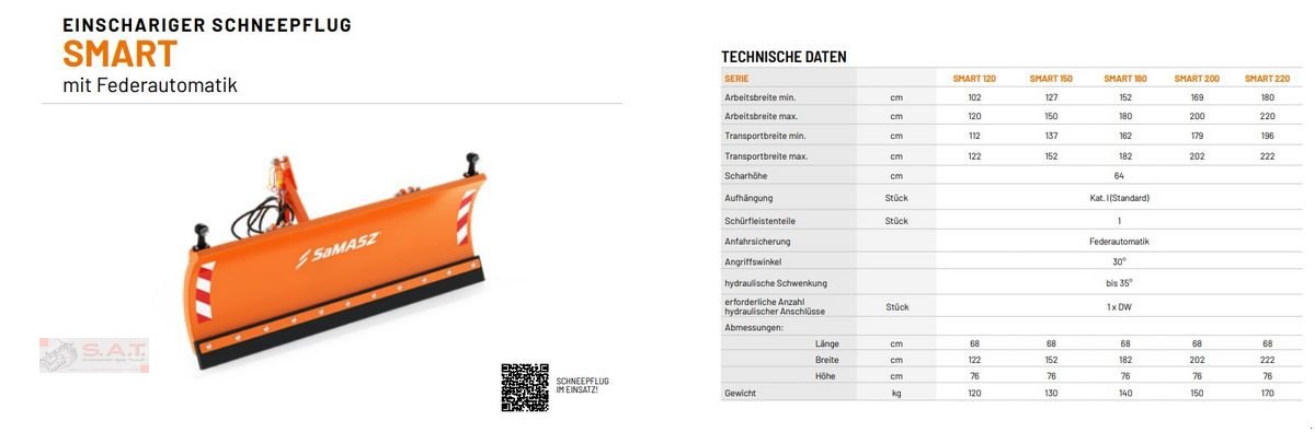 Schneeräumschild typu SaMASZ 40 Modelle-Frühbezug 2024, Neumaschine w Eberschwang (Zdjęcie 5)