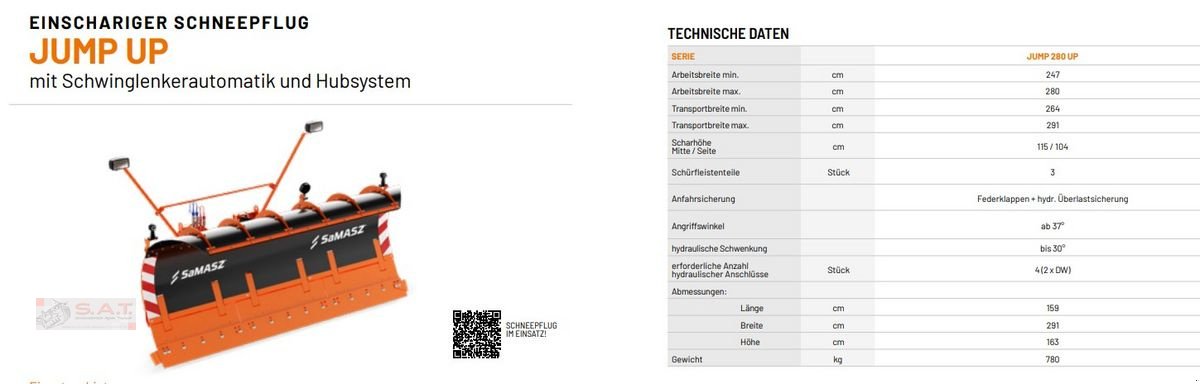 Schneeräumschild typu SaMASZ 40 Modelle-Frühbezug 2024, Neumaschine w Eberschwang (Zdjęcie 10)