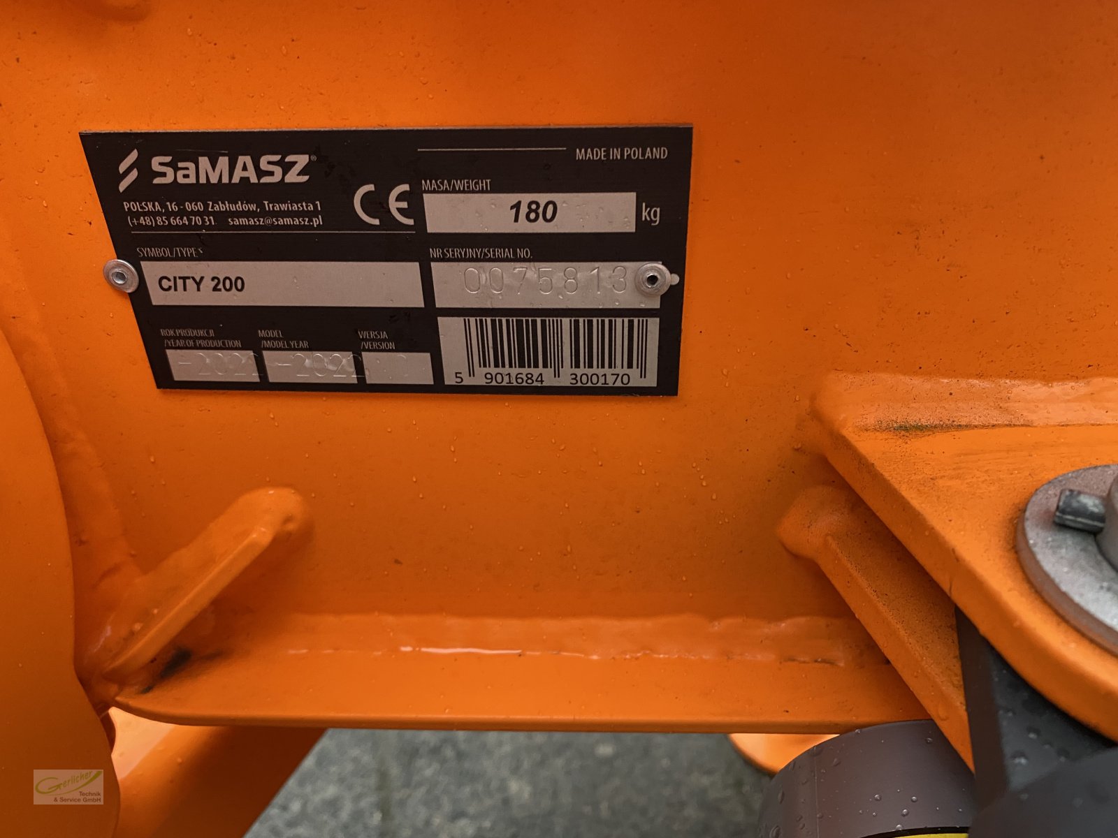 Schneeräumschild del tipo SaMASZ City 200 K, Neumaschine en Neustadt (Imagen 4)