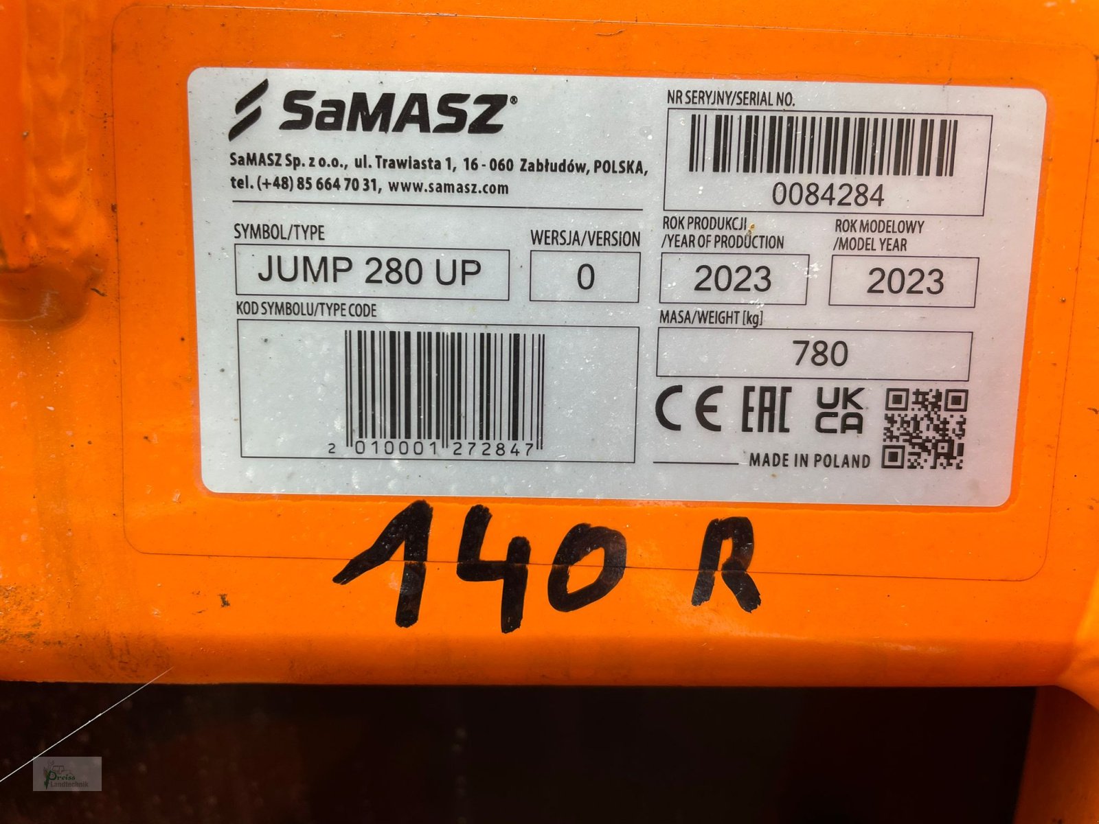 Schneeräumschild za tip SaMASZ JUMP 280 UP, Gebrauchtmaschine u Bad Kötzting (Slika 4)