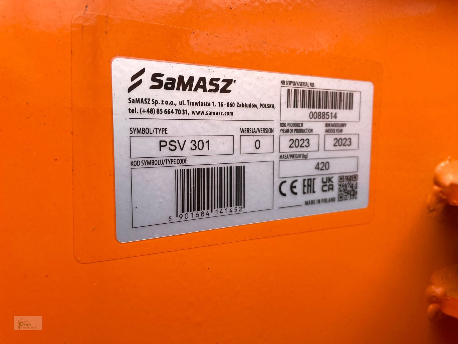 Schneeräumschild van het type SaMASZ PSV 301, Neumaschine in Bad Kötzting (Foto 4)