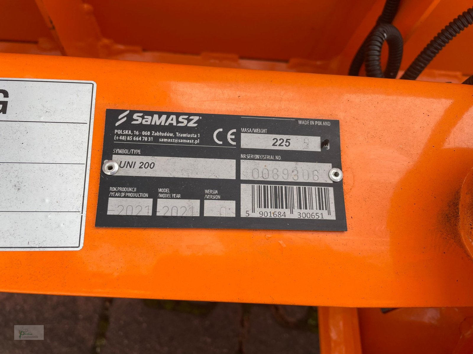 Schneeräumschild del tipo SaMASZ UNI 200, Neumaschine en Bad Kötzting (Imagen 5)