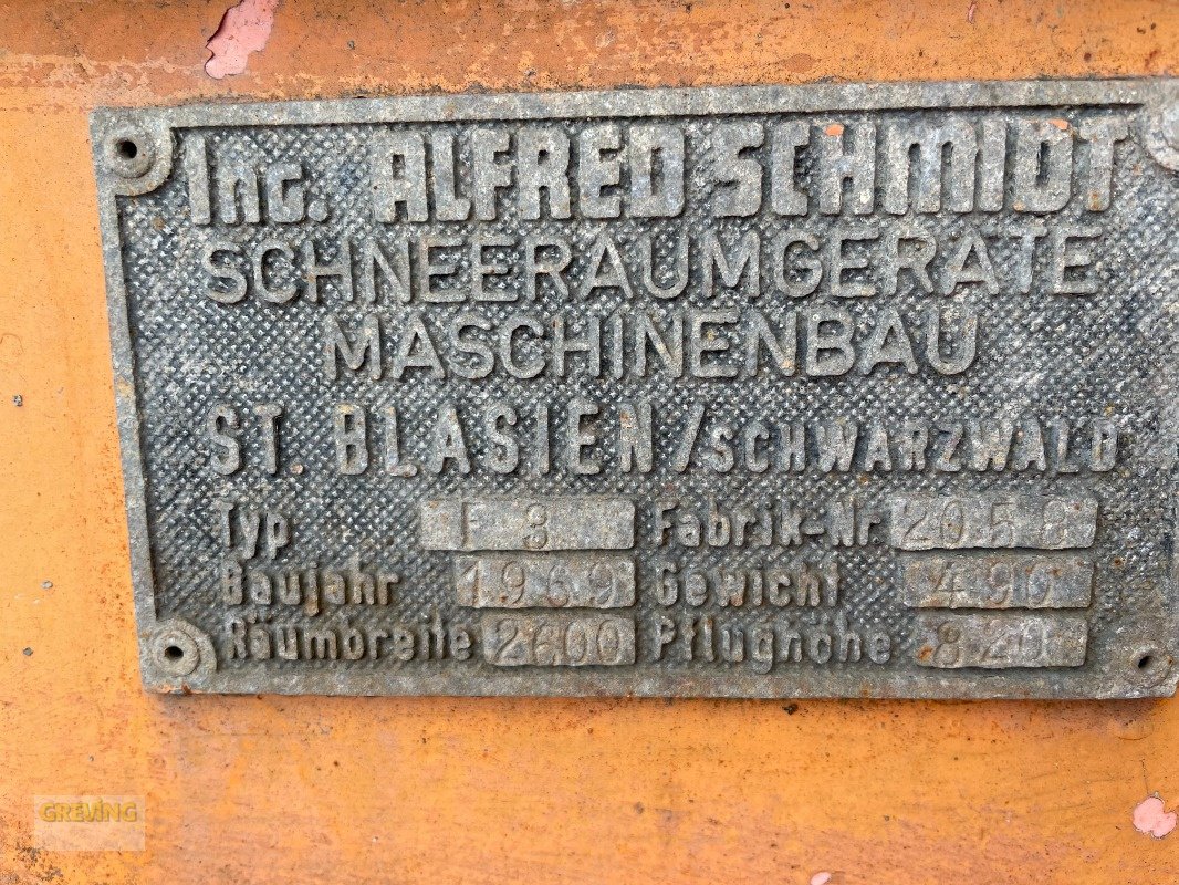 Schneeräumschild typu Schmidt 2600, Gebrauchtmaschine w Ahaus (Zdjęcie 7)