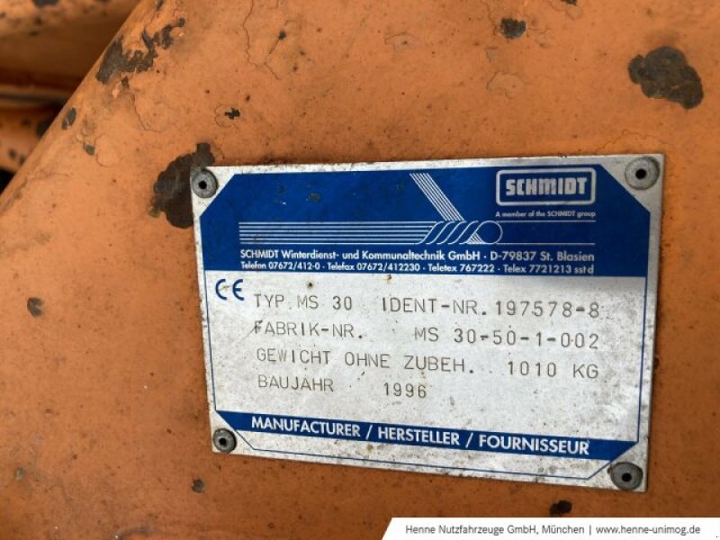 Schneeräumschild tip Schmidt Schneepflug Tarron MS 30, Gebrauchtmaschine in Heimstetten (Poză 11)