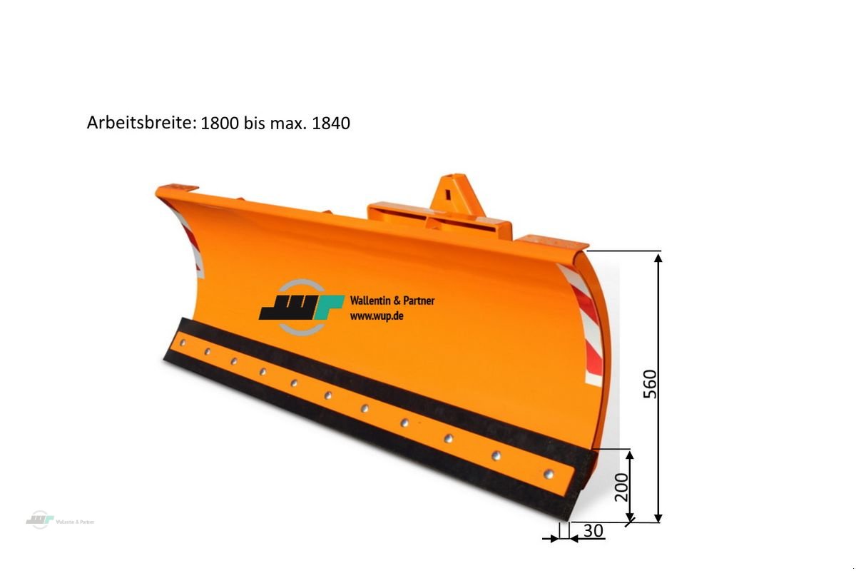 Schneeräumschild typu Sonstige Schneeschild 1,80 m gerade Kat. 0 kommunal, Neumaschine v Wesenberg (Obrázek 5)