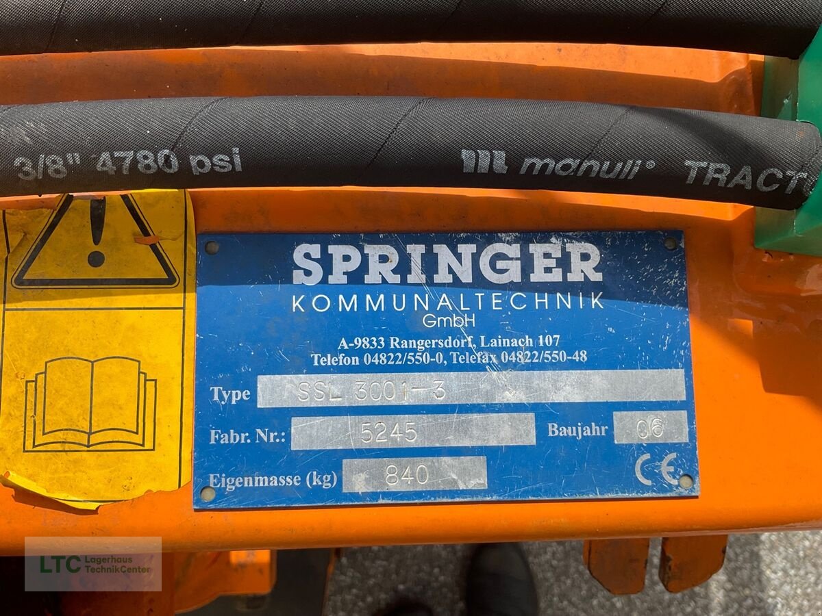 Schneeräumschild tipa Sonstige Springer Stadtschneepflug SSL 3001-3, Gebrauchtmaschine u Kalsdorf (Slika 11)
