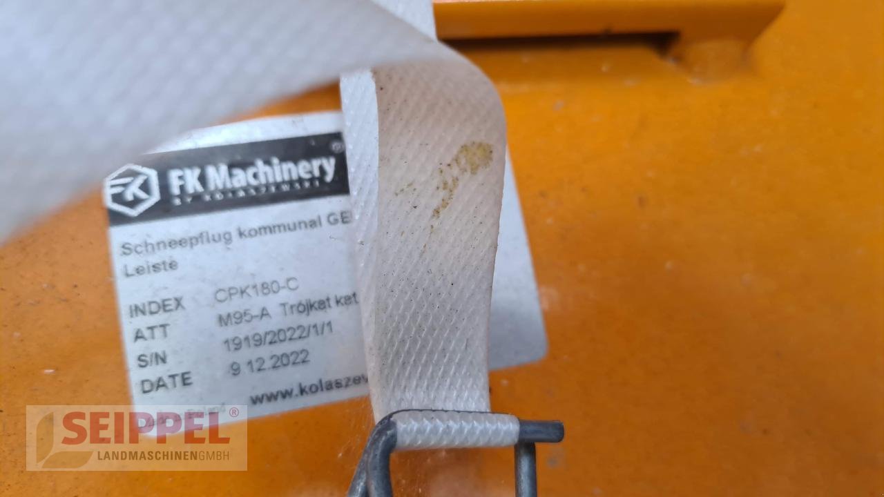 Schneeräumschild za tip Tuchel CPK180-C FK-Machinery, Neumaschine u Groß-Umstadt (Slika 3)