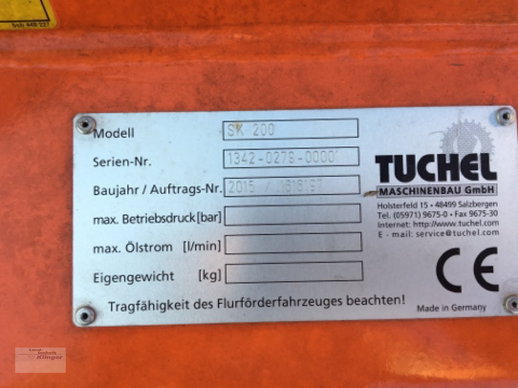 Schneeräumschild des Typs Tuchel SK 200, Gebrauchtmaschine in Teisendorf (Bild 8)