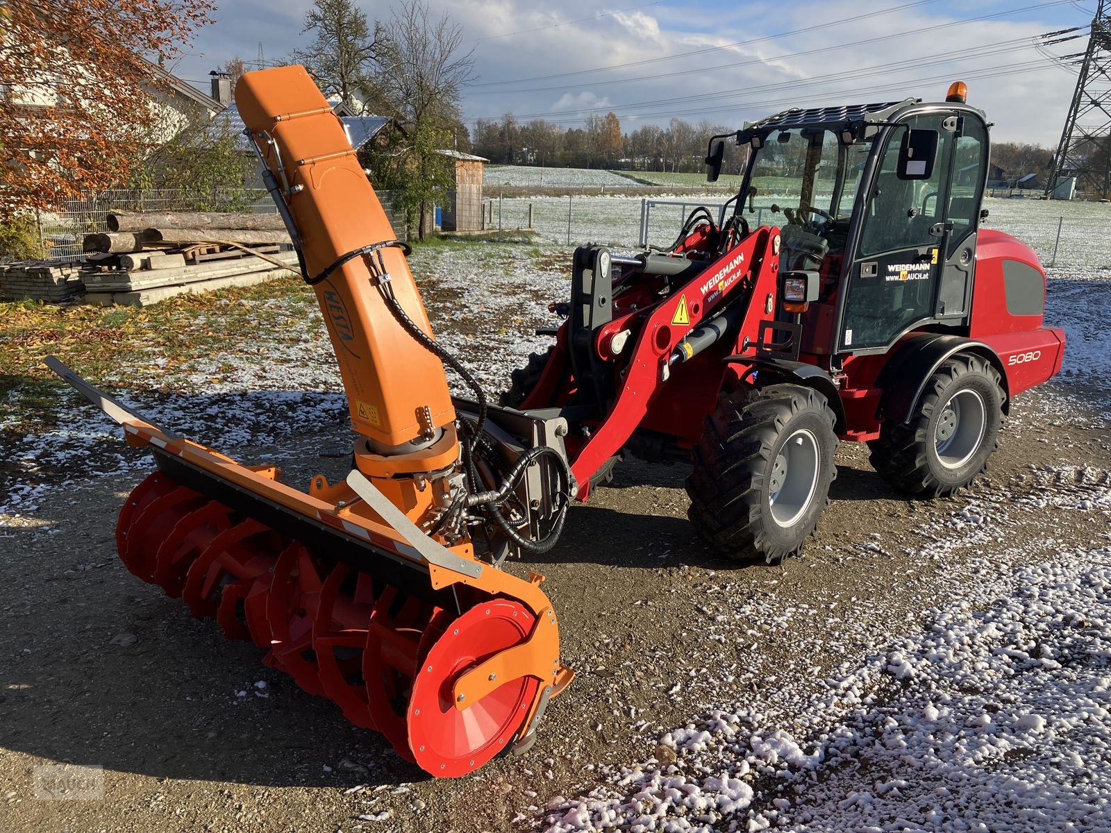 Schneeräumschild typu Westa Schneefräse 6570 mit Weidemann 5080 Radlader, Neumaschine v Burgkirchen (Obrázek 9)