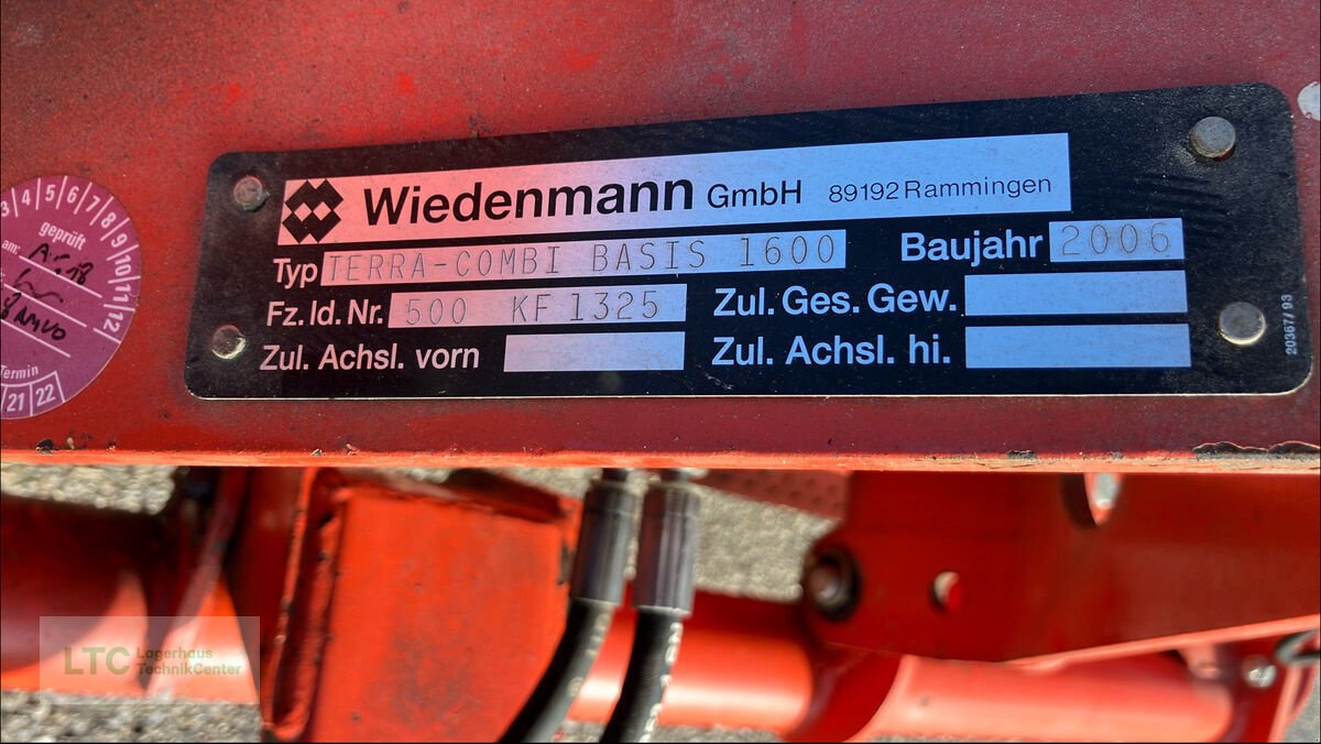 Schneeräumschild Türe ait Wiedenmann Terra Combi 1600, Nachsaatgerät, Gebrauchtmaschine içinde Herzogenburg (resim 13)