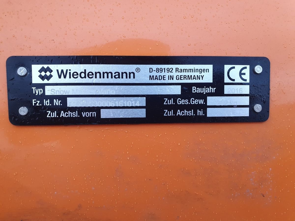 Schneeräumschild del tipo Wiedenmann VARIO SCHNEESCHILD Kubota Iseki Holder John Deer, Vorführmaschine en Aigen-Schlägl (Imagen 4)