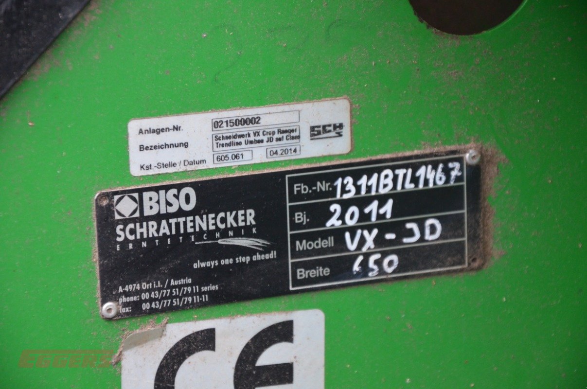 Schneidwerk typu Biso Schneidwerk VX 650, Gebrauchtmaschine v Suhlendorf (Obrázek 2)