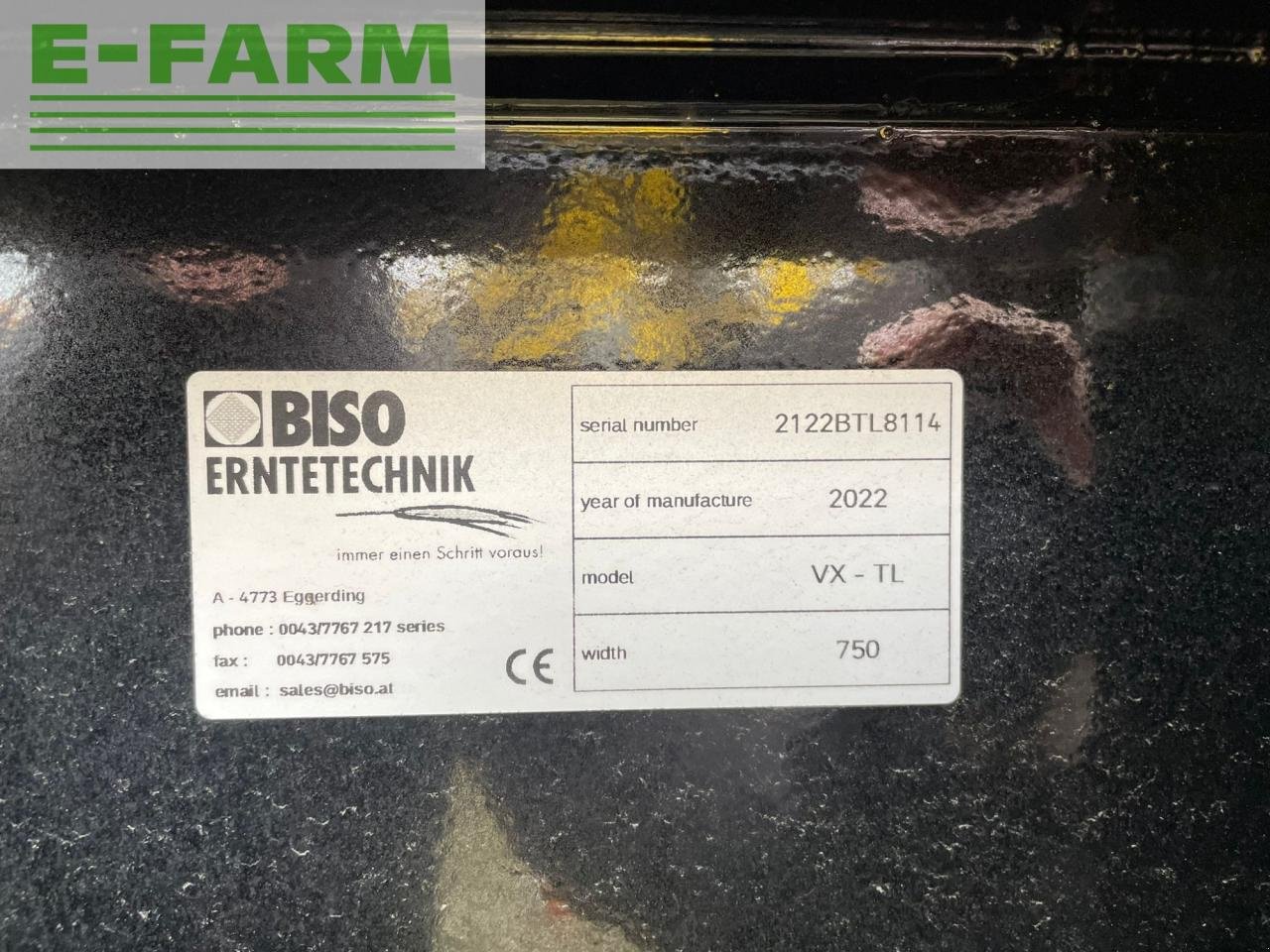 Schneidwerk des Typs Biso VX Crop Ranger Trendline light 750, Gebrauchtmaschine in Hamburg (Bild 11)