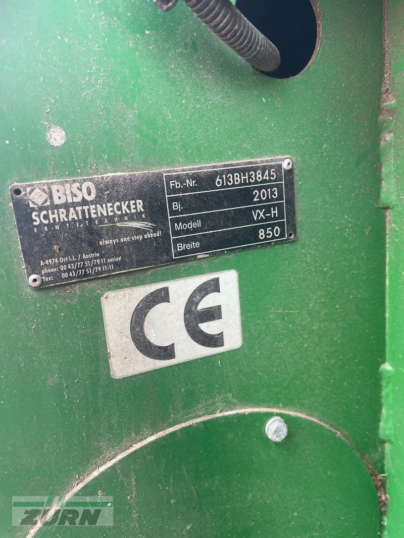 Schneidwerk от тип Biso VX-H 850, Gebrauchtmaschine в Kanzach (Снимка 5)