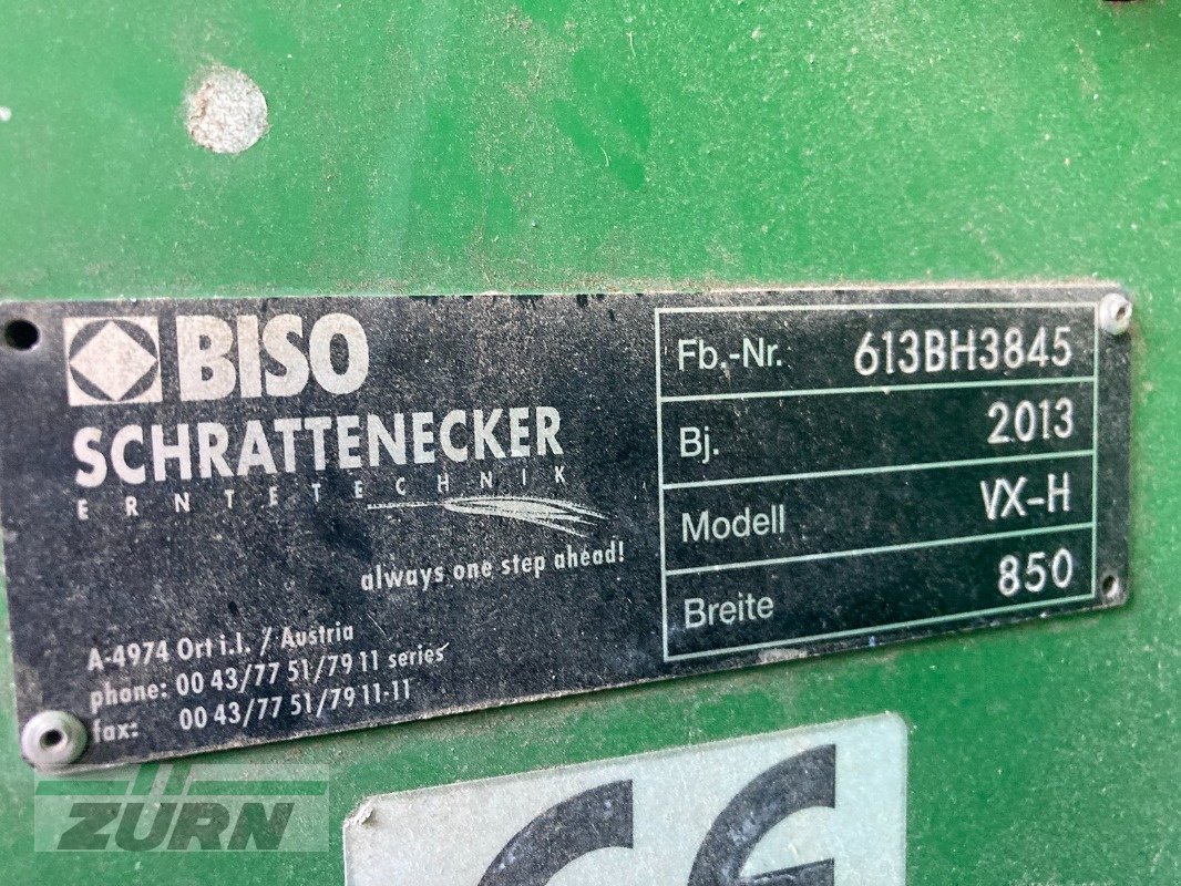 Schneidwerk от тип Biso VX-H 850, Gebrauchtmaschine в Kanzach (Снимка 7)