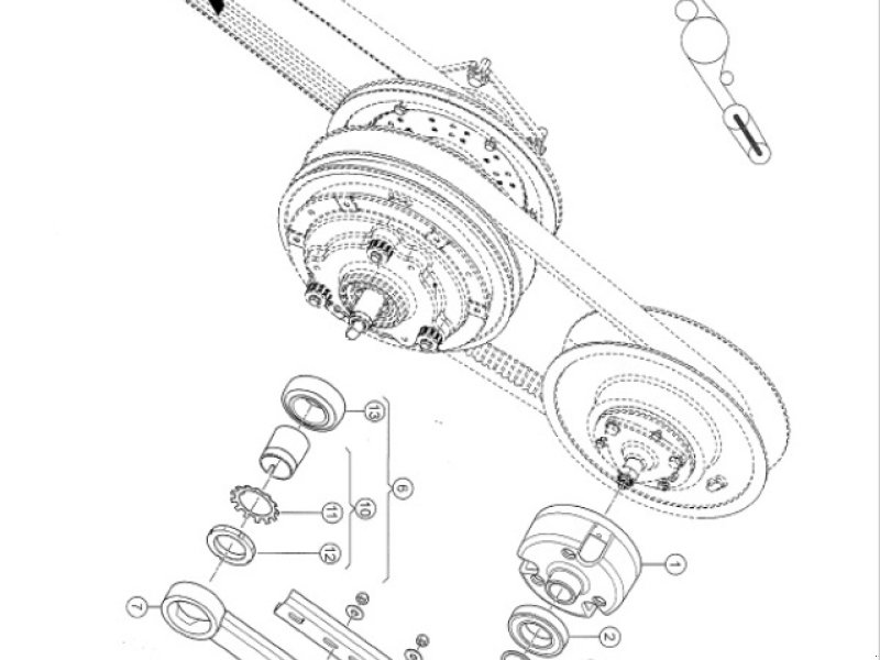 Schneidwerk del tipo CLAAS Variator Vorsatzantrieb Schweidwerksantrieb, Gebrauchtmaschine en Schutterzell (Imagen 1)