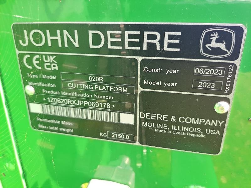 Schneidwerk typu John Deere 620R, Gebrauchtmaschine w VERDUN (Zdjęcie 6)