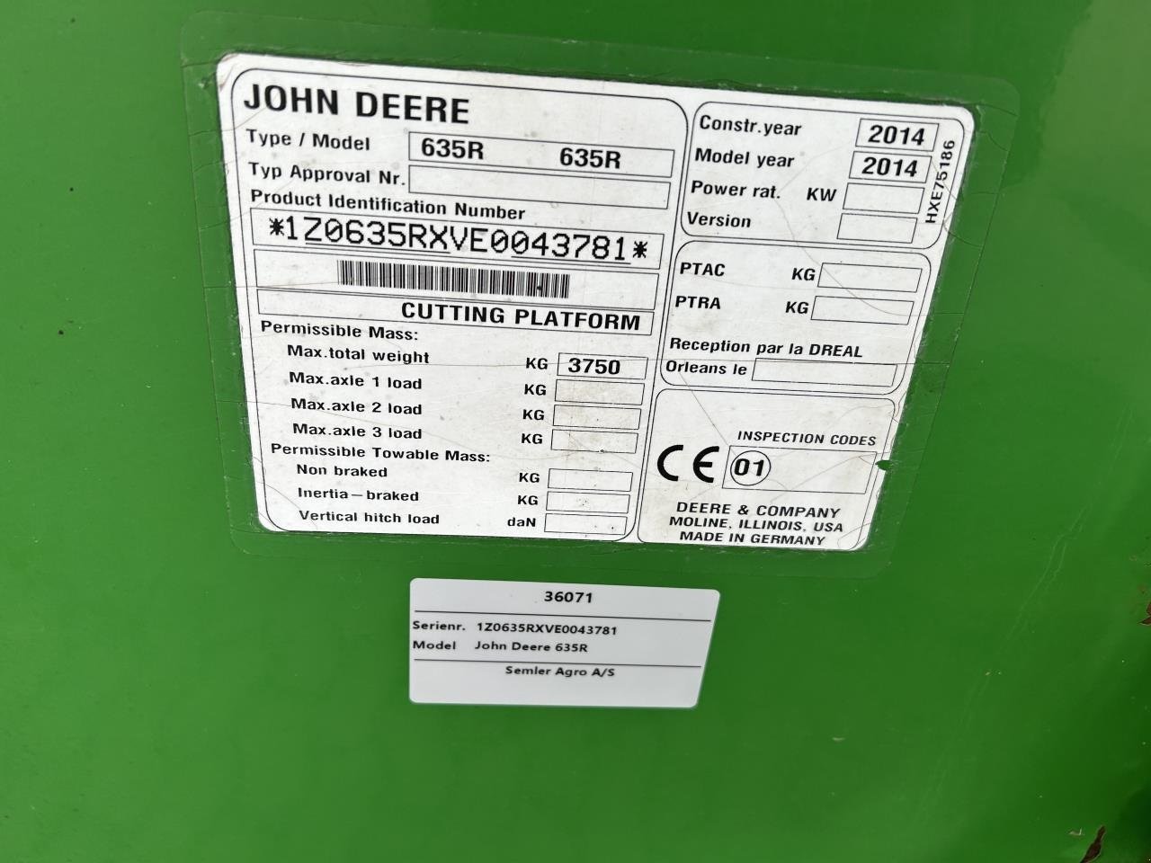 Schneidwerk от тип John Deere 635R, Gebrauchtmaschine в Bramming (Снимка 6)