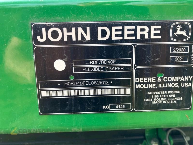 Schneidwerk typu John Deere RD40F, Gebrauchtmaschine w Gerichshain (Zdjęcie 15)