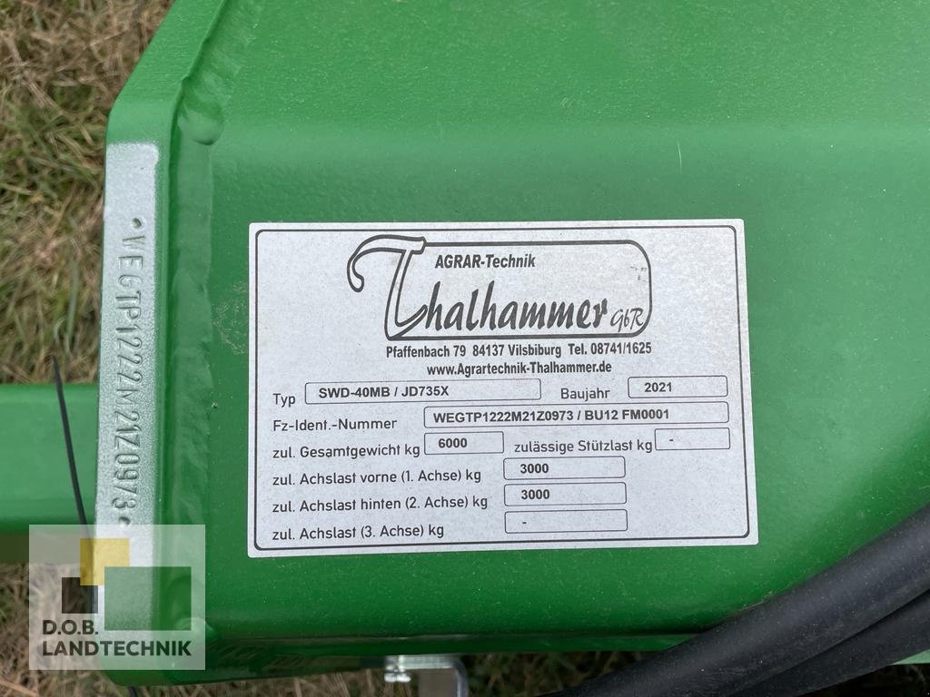 Schneidwerkswagen des Typs Thalhammer JD735X, Gebrauchtmaschine in Regensburg (Bild 3)