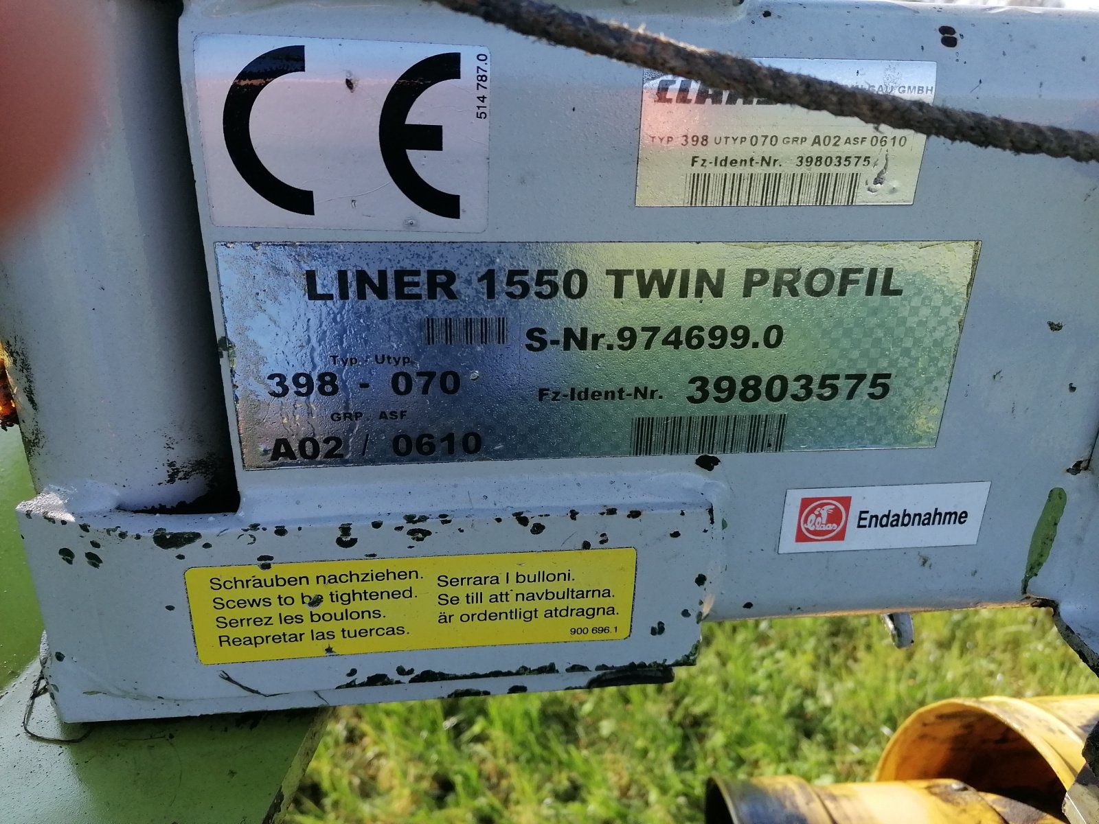 Schwader Türe ait CLAAS Liner 1550 Twin Profil, Gebrauchtmaschine içinde Legau (resim 2)