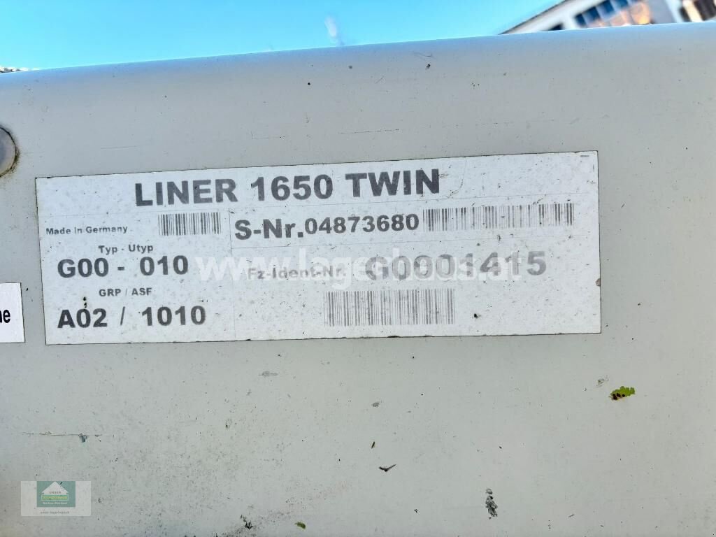 Schwader typu CLAAS LINER 1650 TWIN, Gebrauchtmaschine w Klagenfurt (Zdjęcie 5)