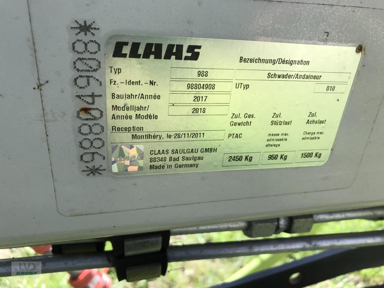 Schwader typu CLAAS Liner 2900, Gebrauchtmaschine w Alt-Mölln (Zdjęcie 11)