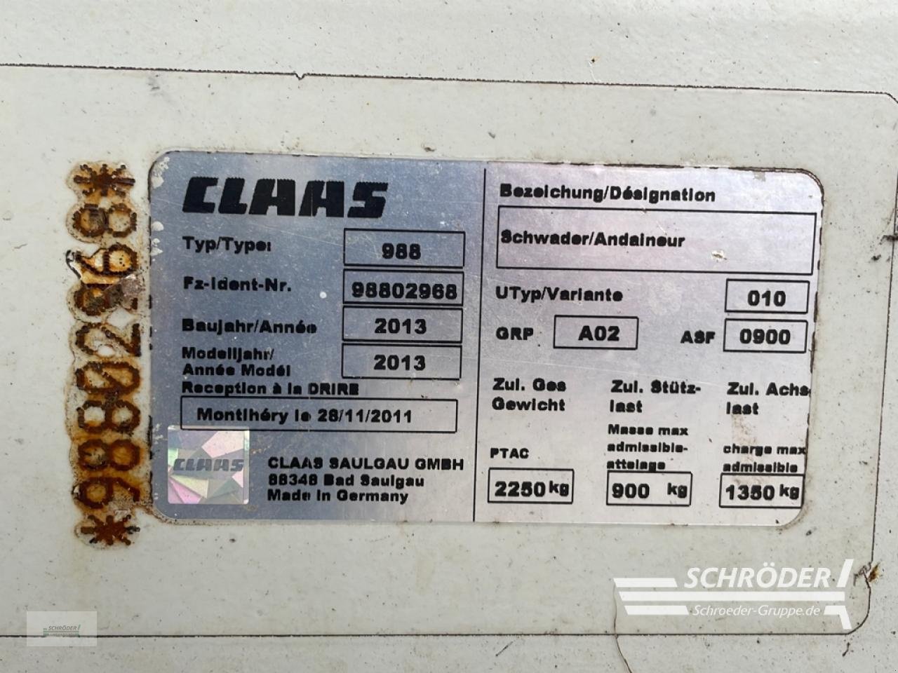 Schwader от тип CLAAS LINER 2900, Gebrauchtmaschine в Westerstede (Снимка 16)