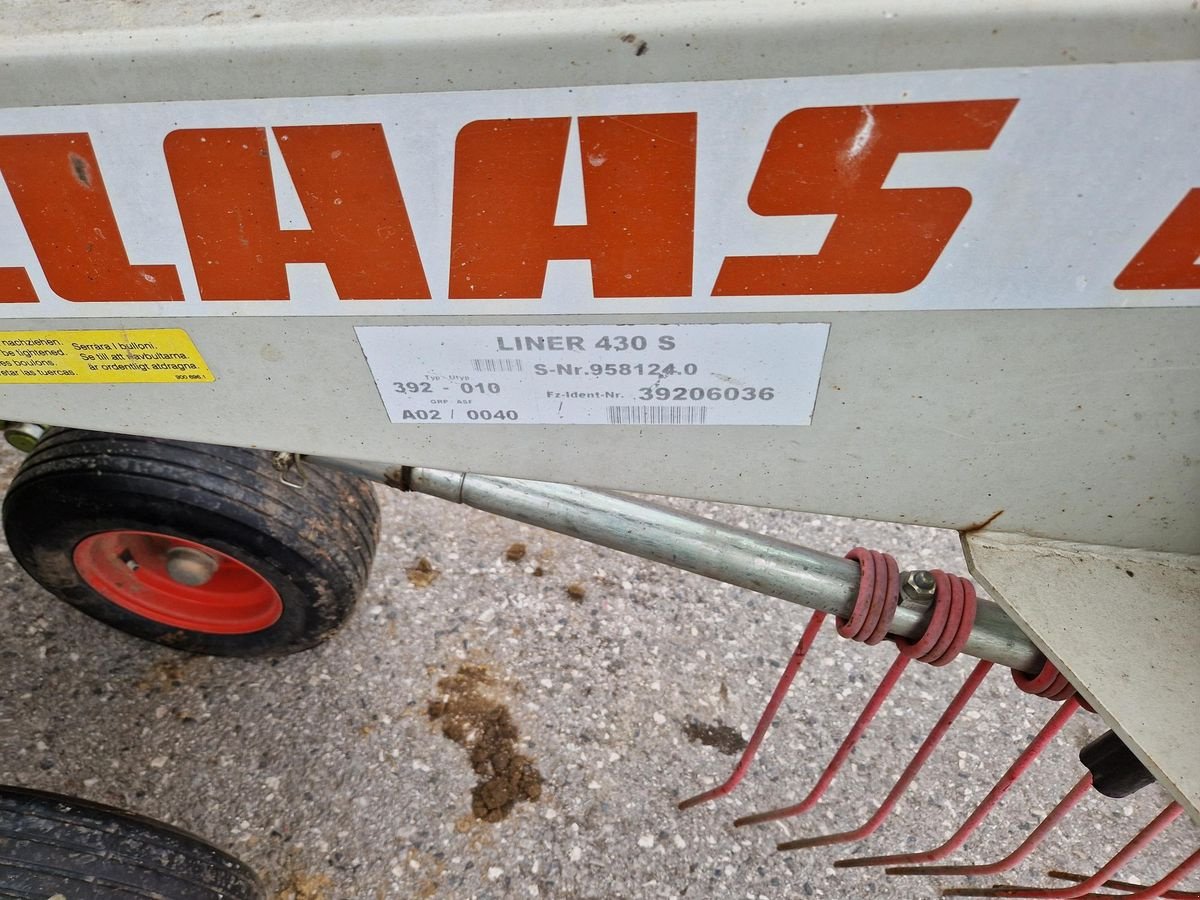 Schwader za tip CLAAS LINER 430 S, Gebrauchtmaschine u Grünbach (Slika 4)