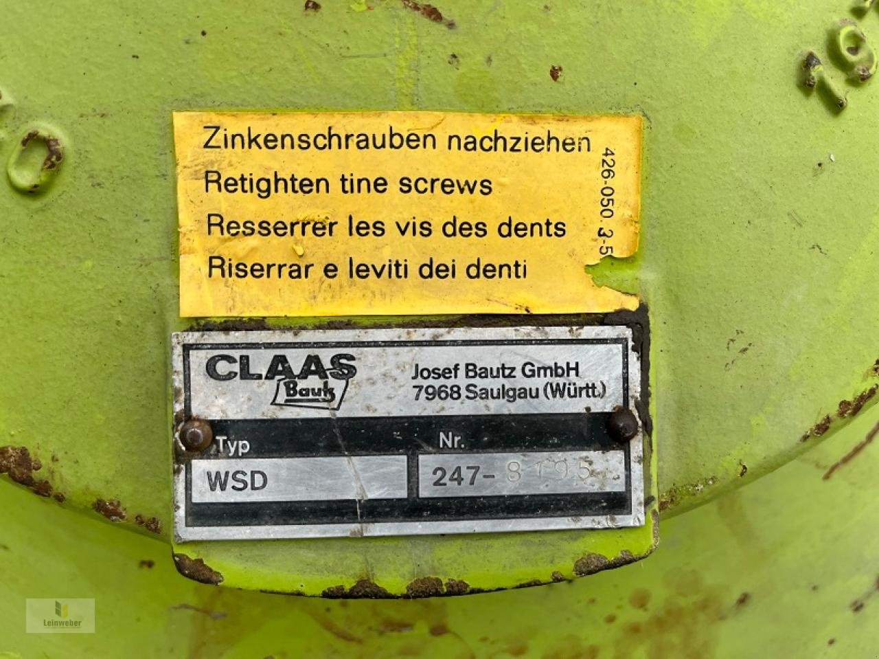 Schwader typu CLAAS WSD 280, Gebrauchtmaschine w Neuhof - Dorfborn (Zdjęcie 5)