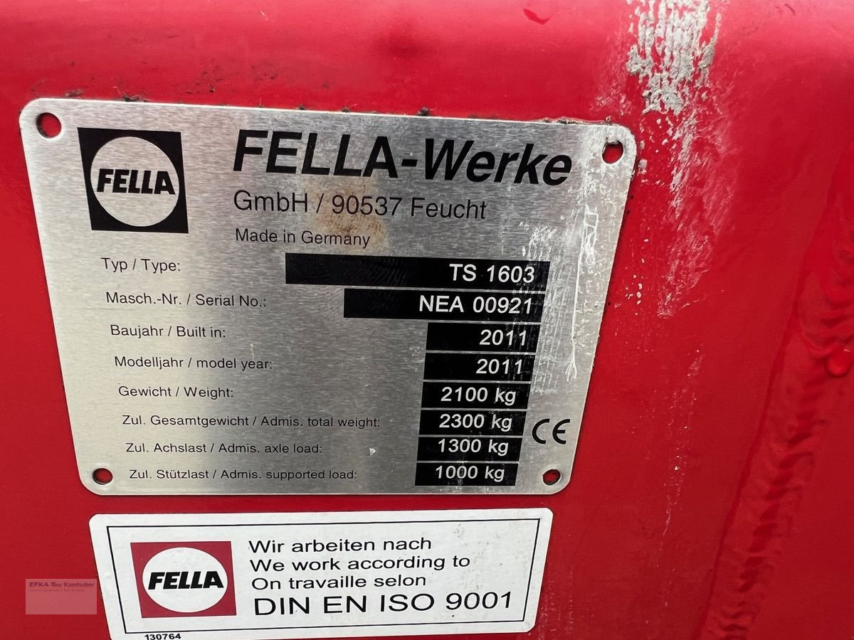 Schwader a típus Fella TS  1603, Gebrauchtmaschine ekkor: Erlbach (Kép 4)