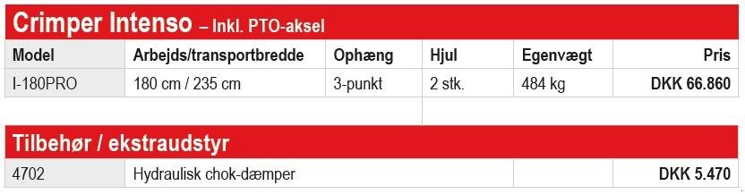 Schwader typu Fransgard Crimper Intenso I-180PRO, Gebrauchtmaschine w Vrå (Zdjęcie 5)