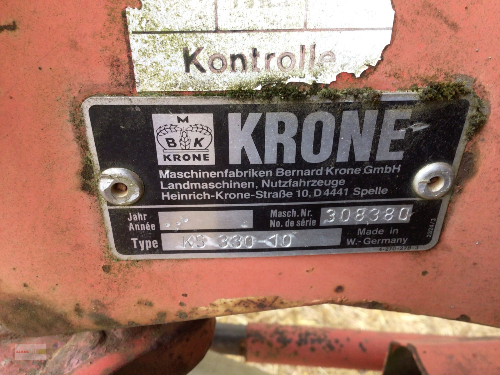 Schwader типа Krone KS 330/10, Gebrauchtmaschine в Langenau (Фотография 4)