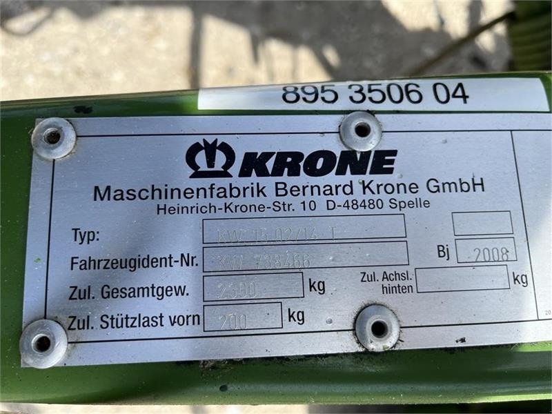 Schwader от тип Krone KW 15.02/14T, Gebrauchtmaschine в Ringe (Снимка 6)